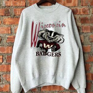 Vintage 1999 Wisconsin Badgers Rose Bowl Sweatshirt Wisconsin Badgers Shirt Tee